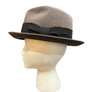 Vintage Worth–Walden Wool Fedora Hat – Dallas, Texas – Size 7 – Classic Mid-Cent